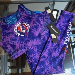 WITH women’s reversible high waist peloton Grateful Dead with Matching bra